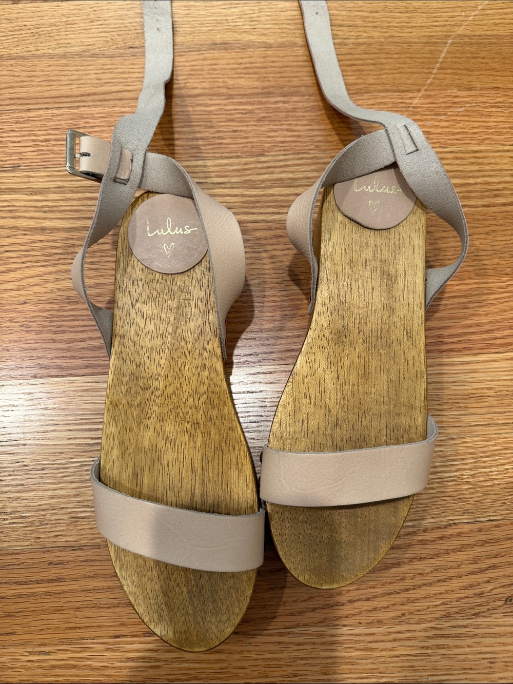 Lulus Wood Wedge Sandals